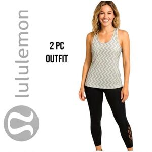 2 PC SET⭐️Lululemon Tied To It 7/8 Tight 25" & Tank